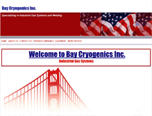 Tablet Screenshot of baycryogenics.com